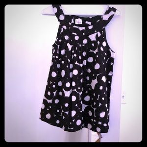 Black and white Tibi top